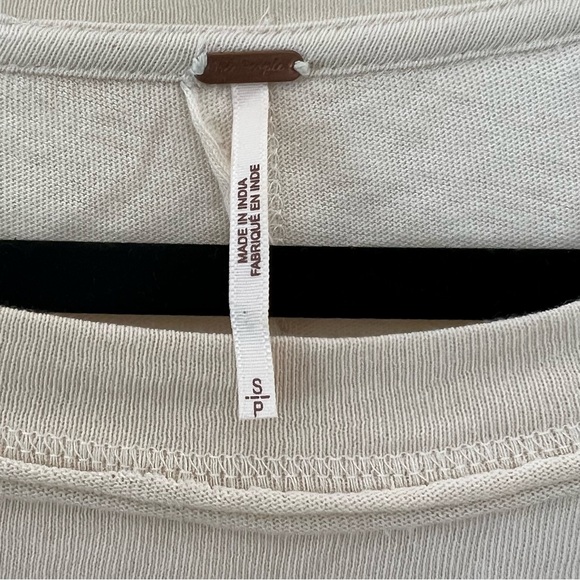 Free People Sparrow Lace Trim Tunic in Ivory - Picture 8 of 9